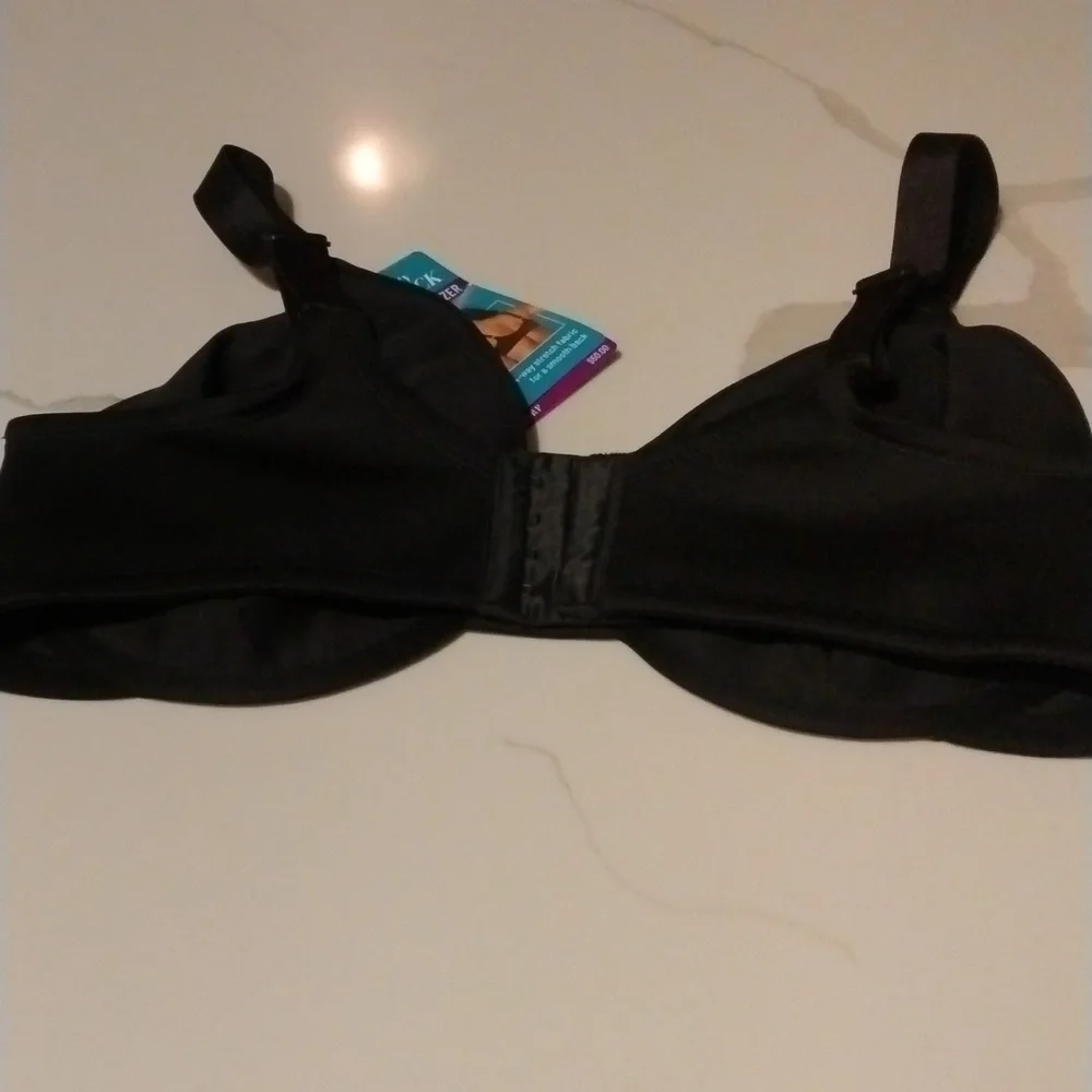 Vanity Fair Back‎ Smoothing Minimizer Bra black Sz 38DD